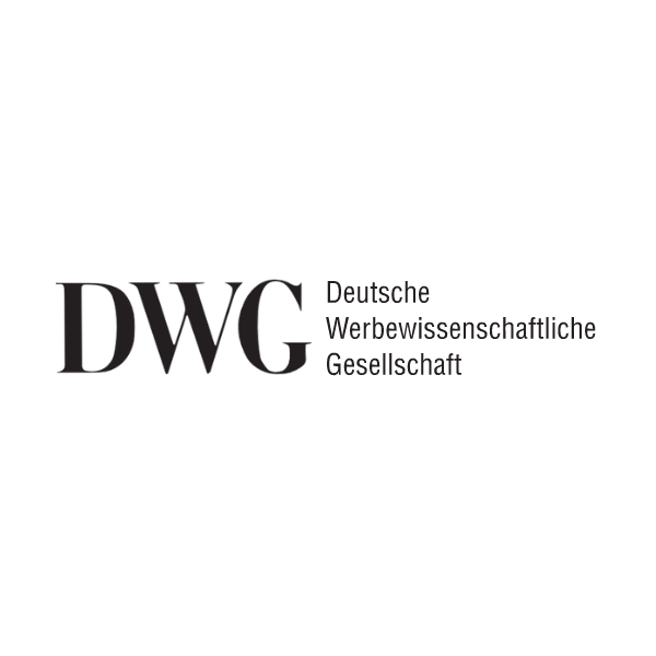 The DWG logo with "Deutsche Werbewissenschaftliche Gesellschaft" written on the right side